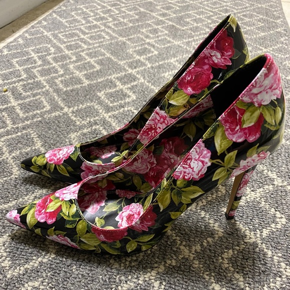 Dune London Floral Heels - Picture 1 of 3